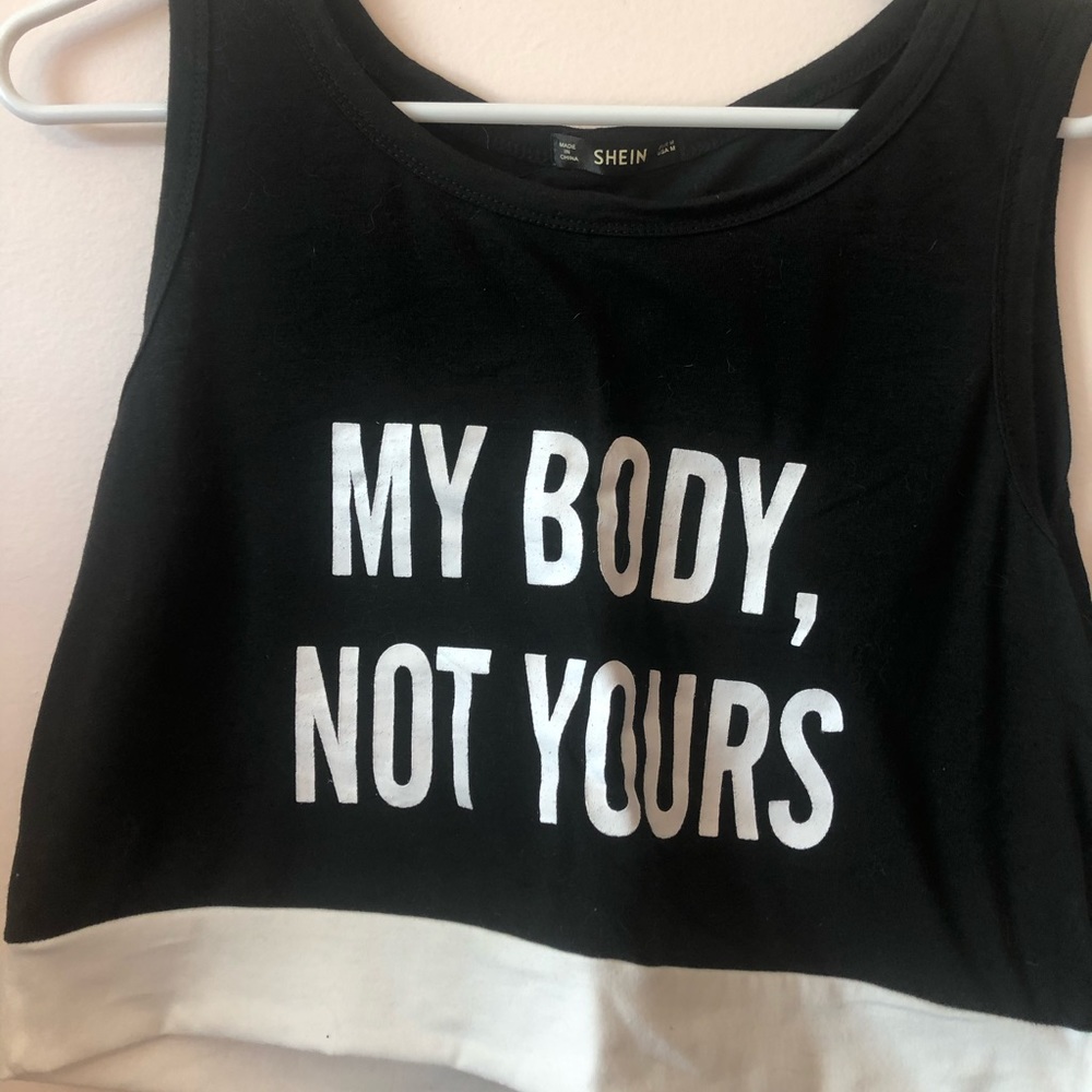 Black crop tank SOFT